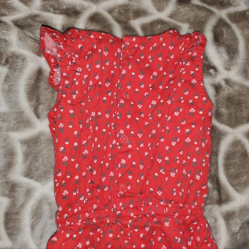 5 for $25 | Carter's Floral Ruffle Sleeveless Drapey Jumpsuit